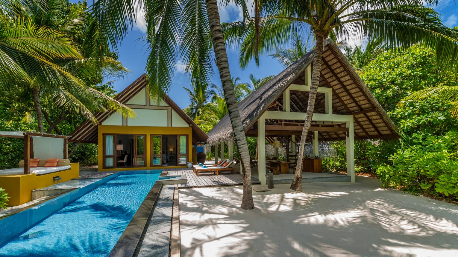 Beach villa with pool