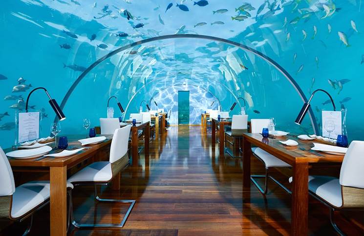 Подводный ресторан  ITHAA UNDERSEA RESTAURANT