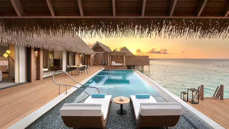 Grand overwater villa with pool