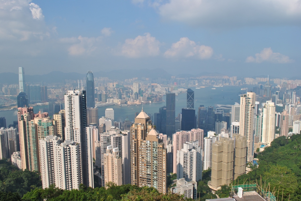 Вид с пика Виктория. Гонконг