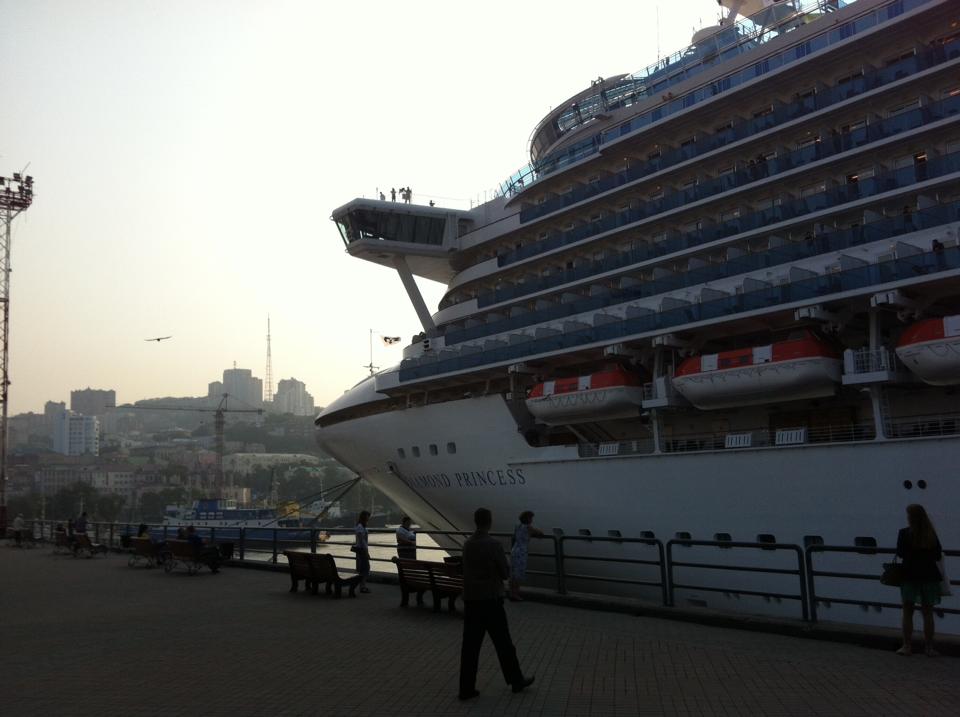 Diamond Princess в порту Владивостока