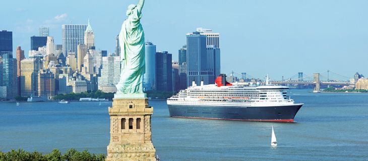 Queen Mary-2 в Нью-Йорке